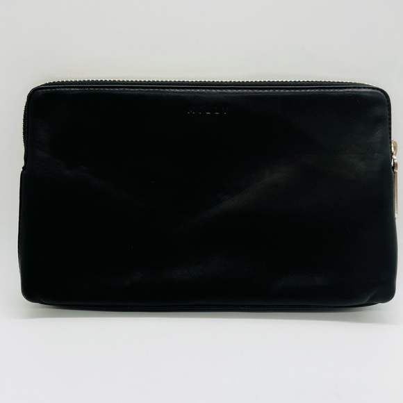 MILLY MCKENNA WATERSNAKE CLUTCH GREEN & BLACK - Picture 2 of 11